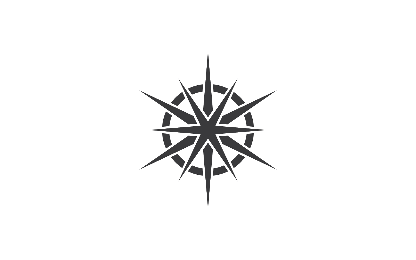 Kompass logotyp vektor illustration designmall