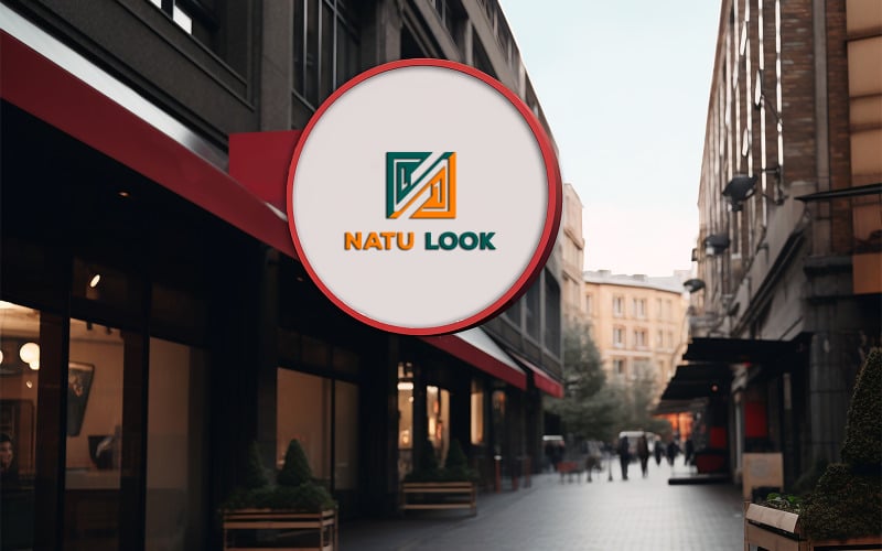 Outdoor sign board | sign board logo mockup | sign board on the road | store front logo mockup Product Mockup