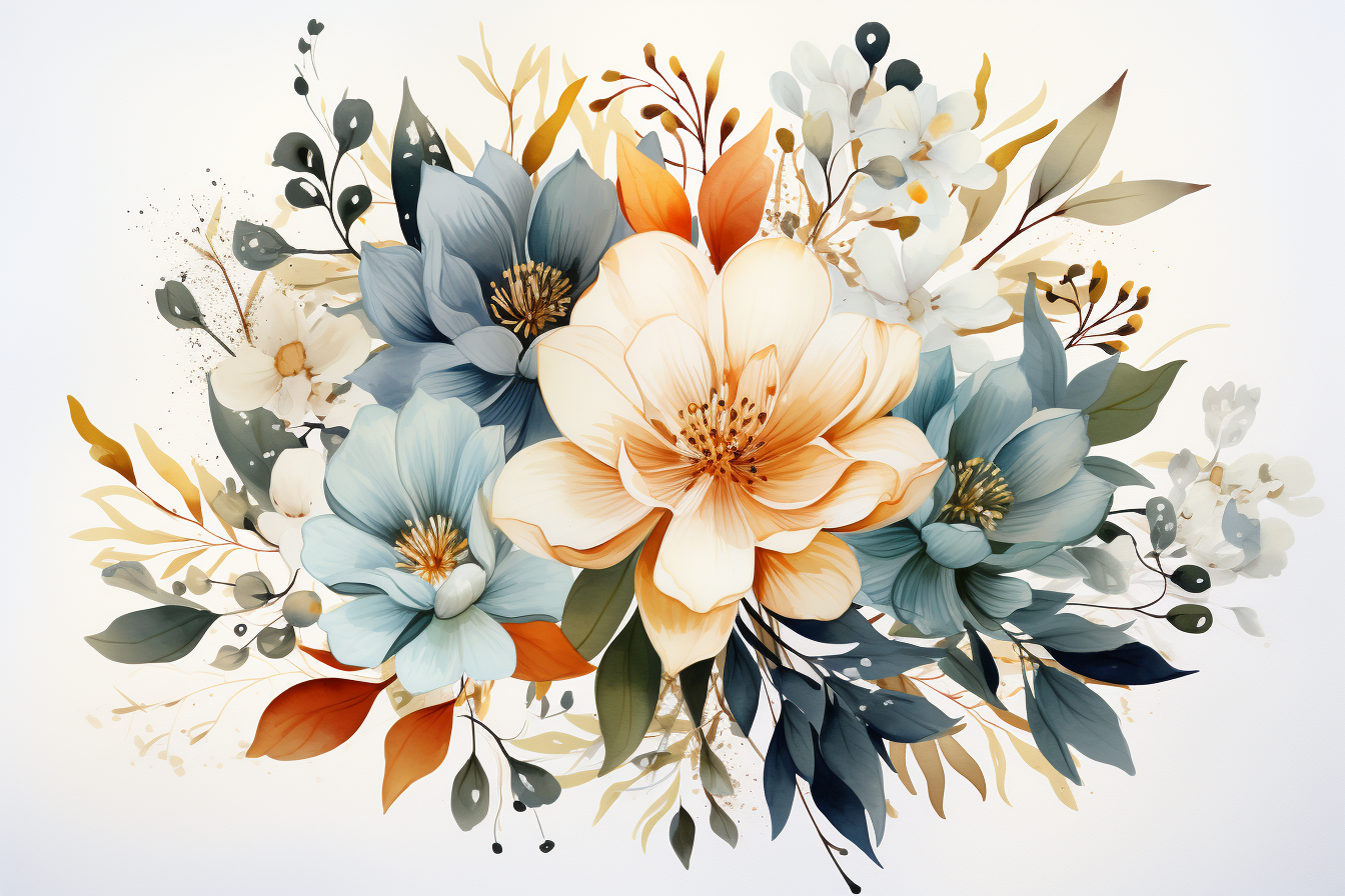 Kit Graphique #384508 Watercolour Bouquets Divers Modles Web - Logo template Preview