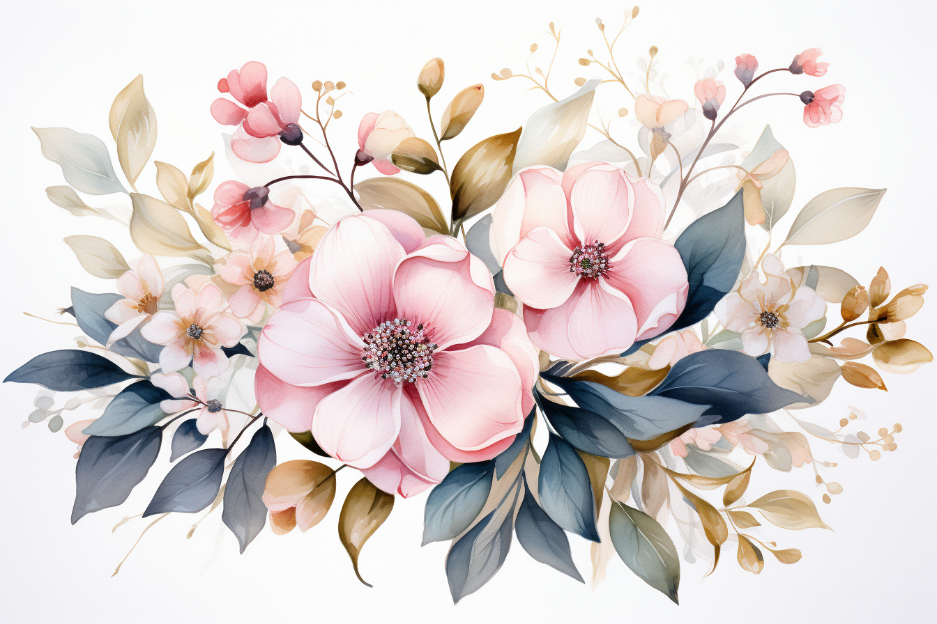 Kit Graphique #384513 Watercolour Bouquets Divers Modles Web - Logo template Preview