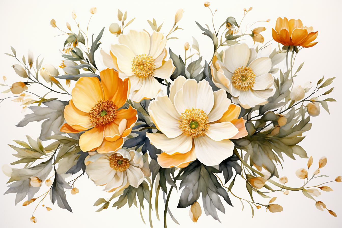 Kit Graphique #384515 Watercolour Bouquets Divers Modles Web - Logo template Preview
