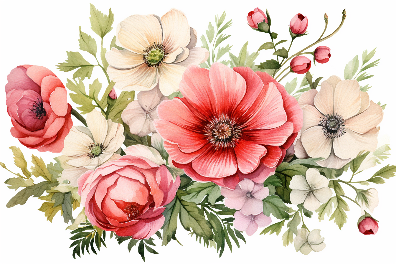 Kit Graphique #384551 Watercolour Bouquets Divers Modles Web - Logo template Preview