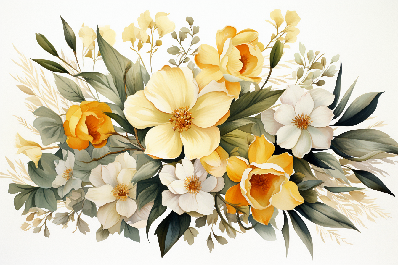 Kit Graphique #384558 Watercolour Bouquets Divers Modles Web - Logo template Preview