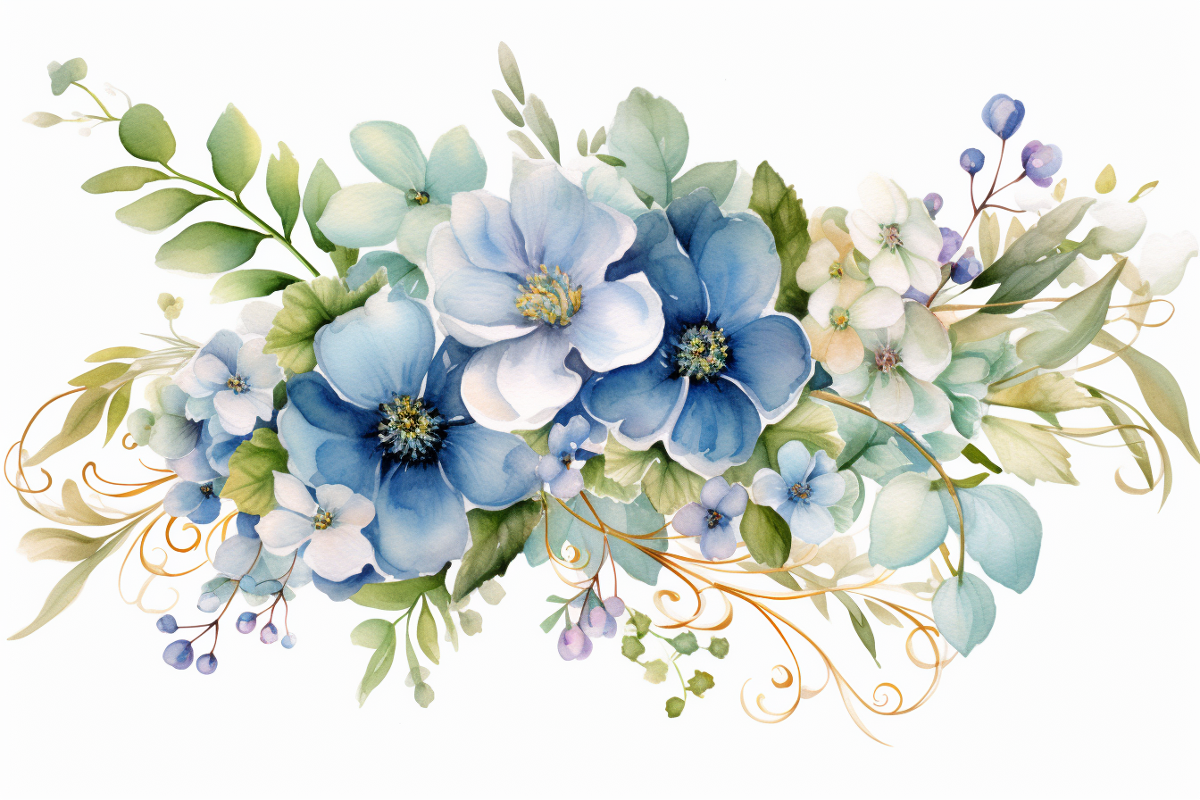 Kit Graphique #384571 Watercolour Bouquets Divers Modles Web - Logo template Preview