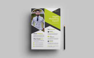 Creative business flyer or poster template design