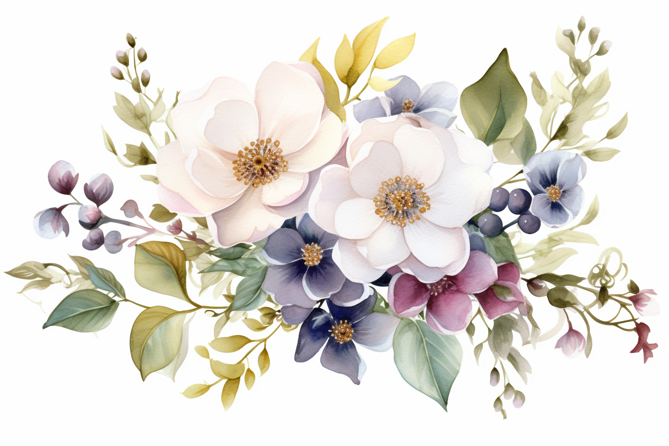 Kit Graphique #384600 Watercolour Bouquets Divers Modles Web - Logo template Preview