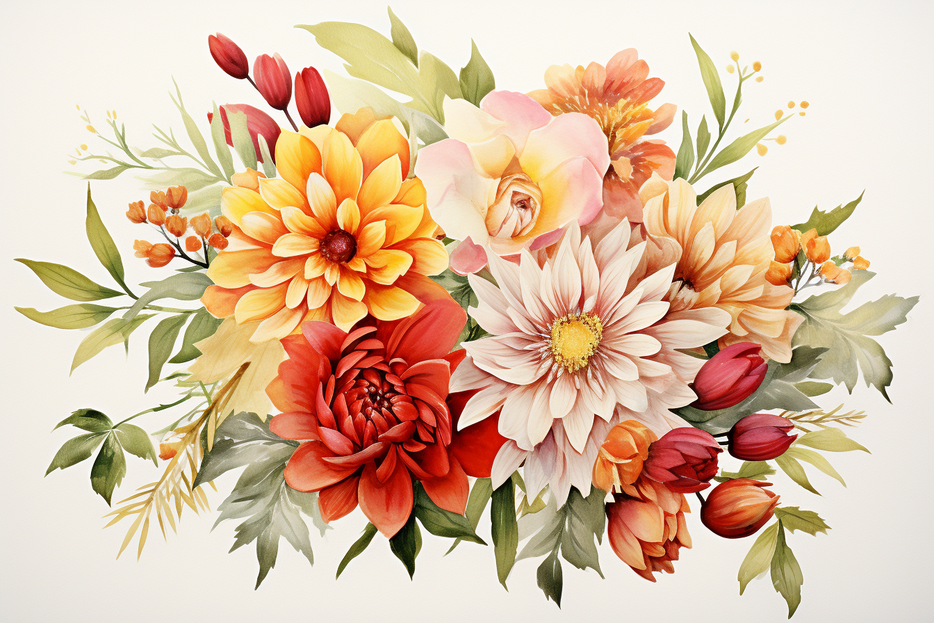 Kit Graphique #384686 Watercolour Bouquets Divers Modles Web - Logo template Preview