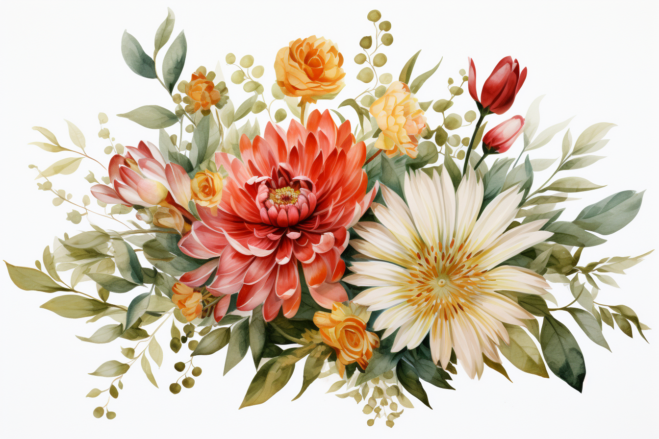 Kit Graphique #384688 Watercolour Bouquets Divers Modles Web - Logo template Preview
