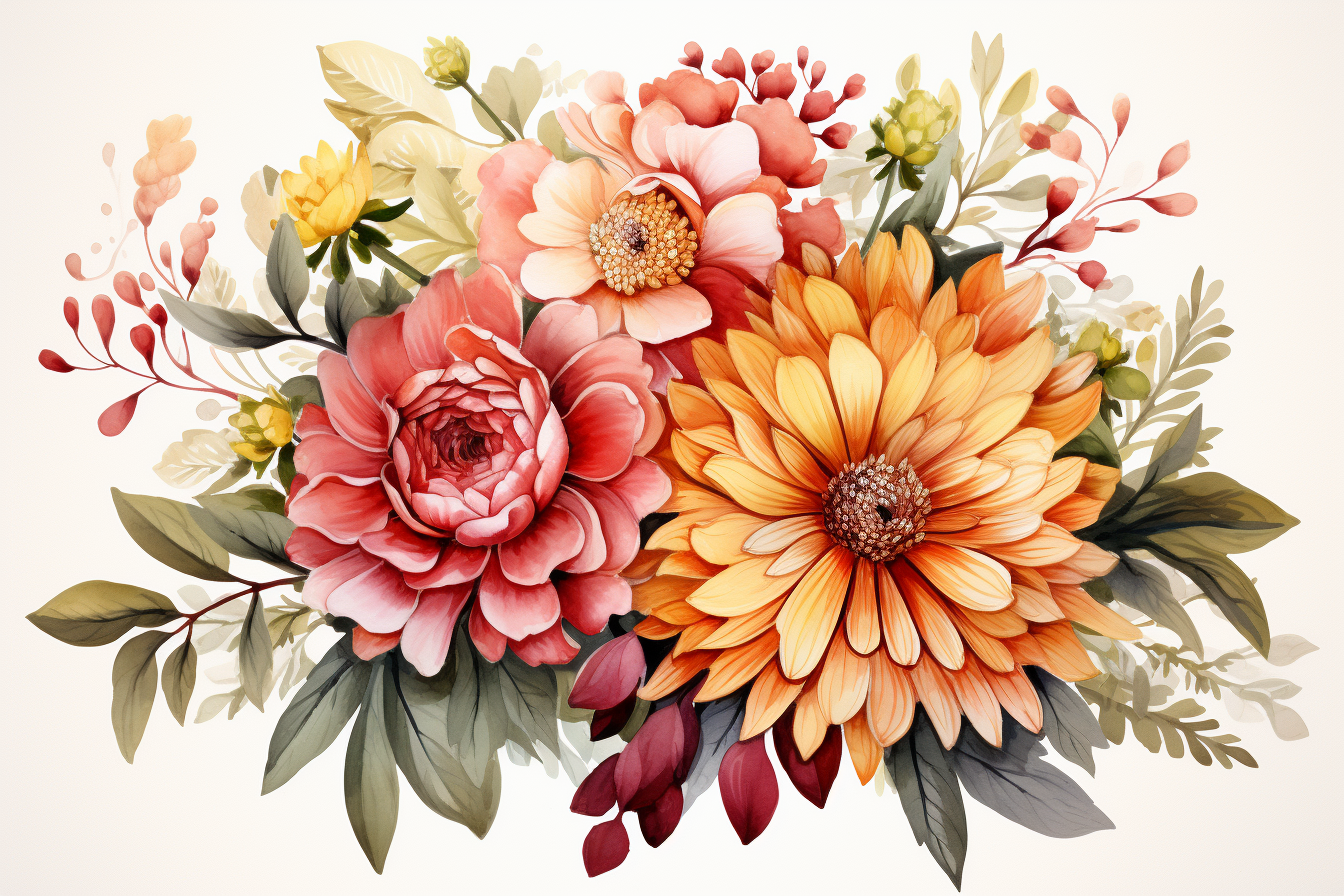 Kit Graphique #384695 Watercolour Bouquets Divers Modles Web - Logo template Preview