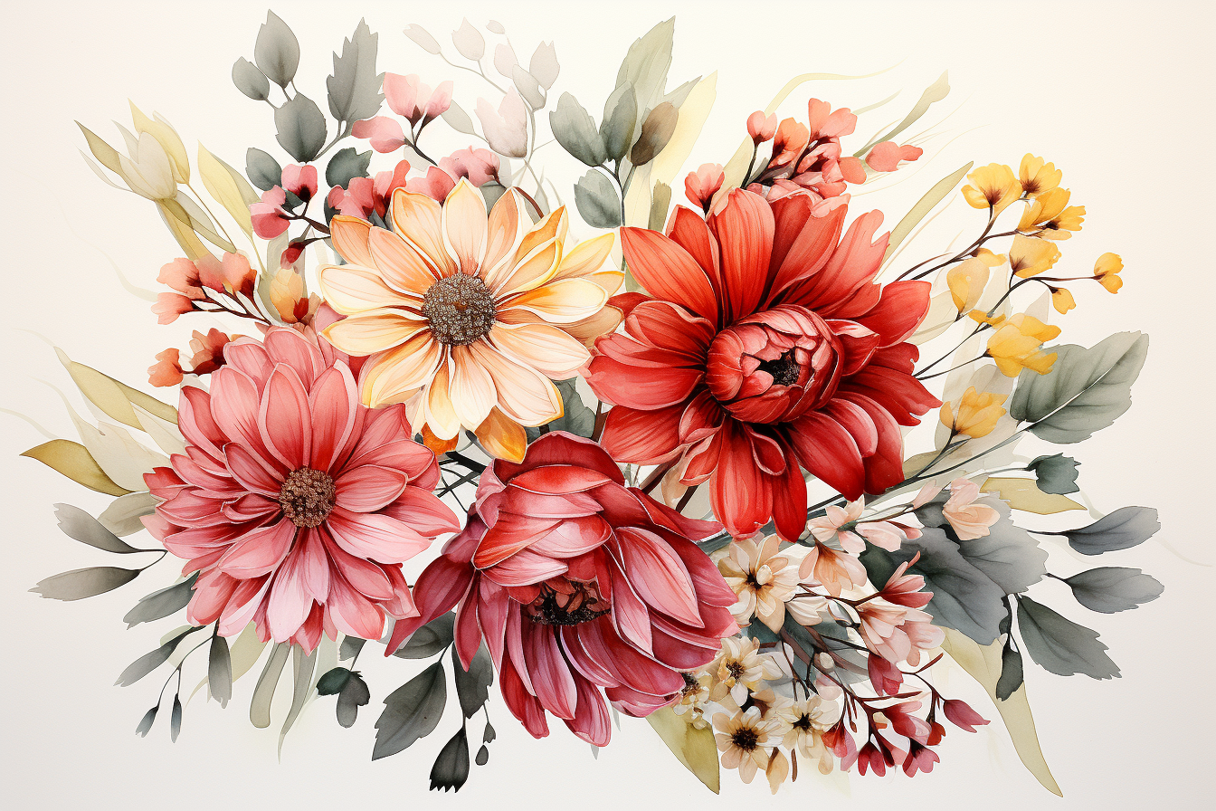 Kit Graphique #384698 Watercolour Bouquets Divers Modles Web - Logo template Preview