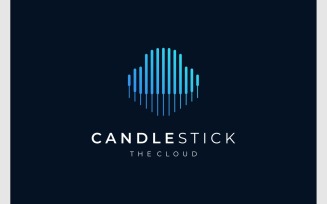 Cloud Candlestick Trade Forex Logo