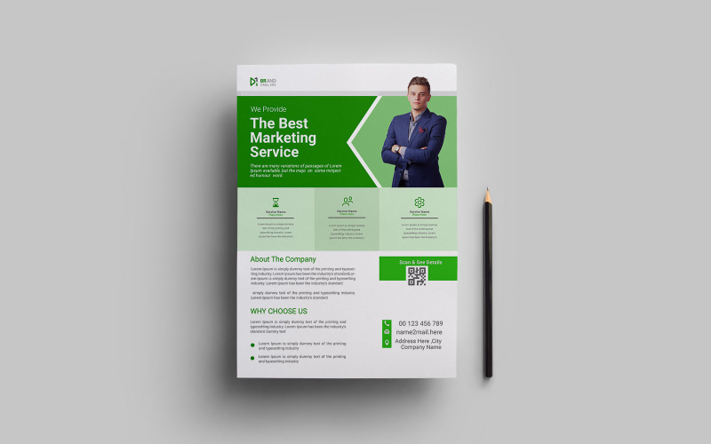 Creative and modern business flyer or poster design template Corporate Identity