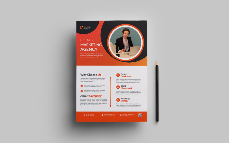 Creative and modern business flyer or poster template Corporate Identity
