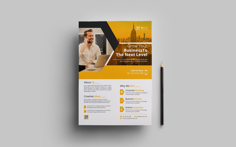 Creative and modern corporate business flyer design template Corporate Identity