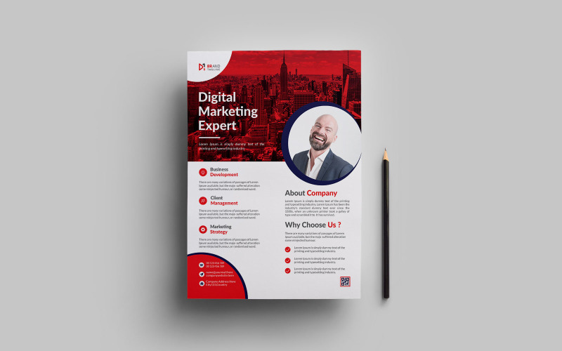 Creative and modern corporate business flyer or poster design template Corporate Identity