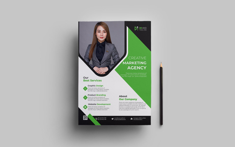 Creative and modern corporate business flyer or poster design Corporate Identity