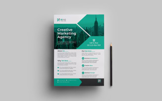 Creative and modern corporate business flyer or poster template design