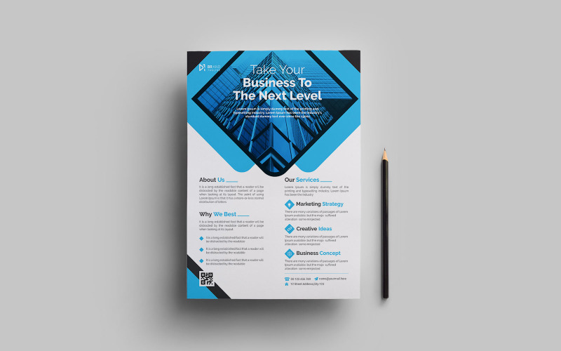 Creative and modern corporate business flyer or poster template Corporate Identity