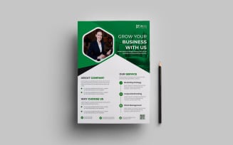Creative and modern corporate business flyer template design