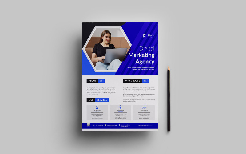 Creative business flyer or poster design Corporate Identity