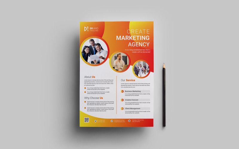 Creative business flyer or poster template Corporate Identity