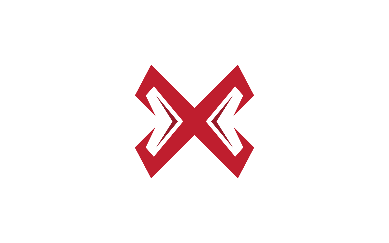 X harfi logo vektör tasarım şablonu