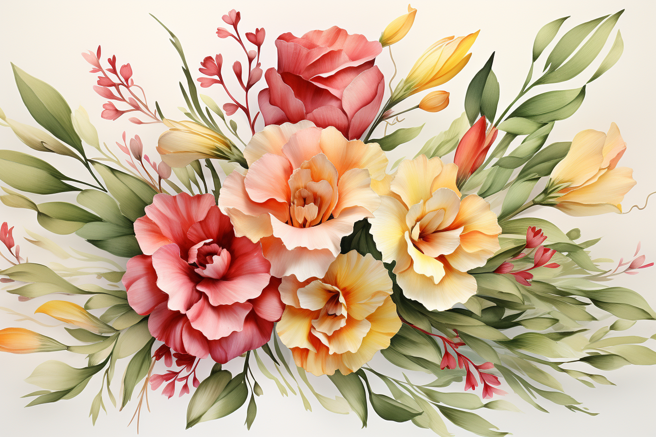 Kit Graphique #384704 Watercolour Bouquets Divers Modles Web - Logo template Preview