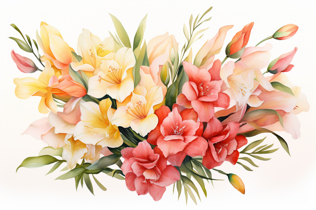 Kit Graphique #384705 Watercolour Bouquets Divers Modles Web - Logo template Preview