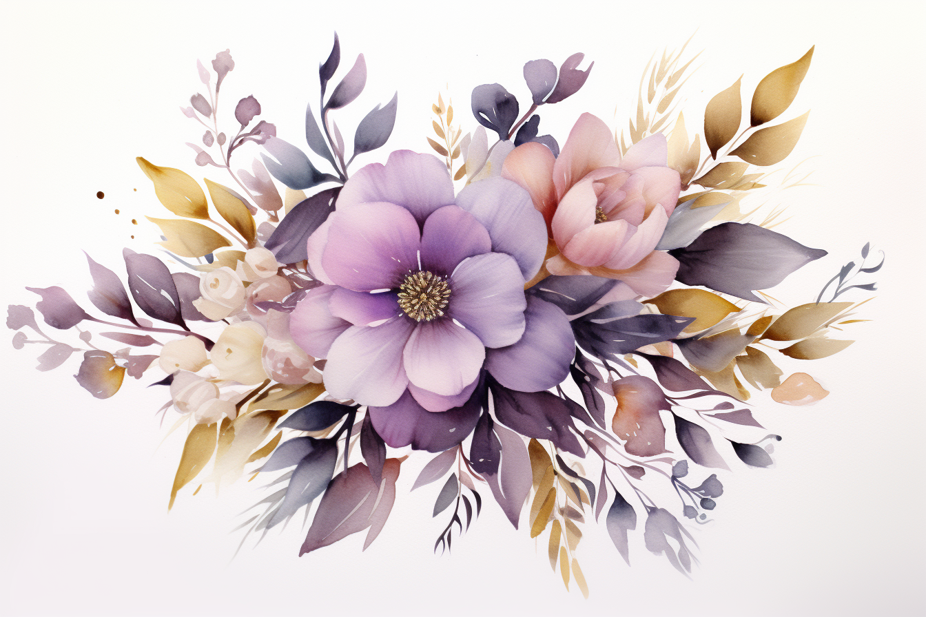 Kit Graphique #384749 Watercolour Bouquets Divers Modles Web - Logo template Preview