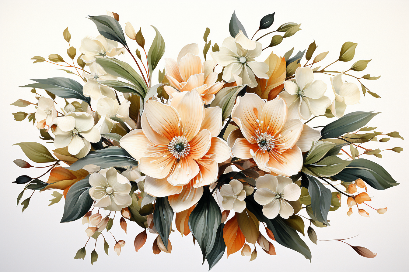 Kit Graphique #384751 Watercolour Bouquets Divers Modles Web - Logo template Preview