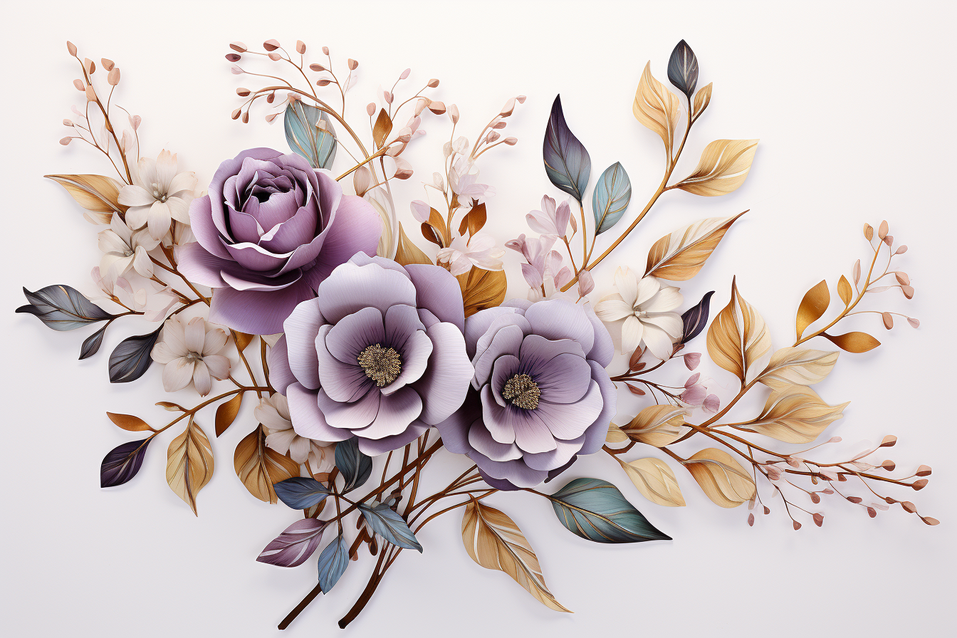 Kit Graphique #384756 Watercolour Bouquets Divers Modles Web - Logo template Preview