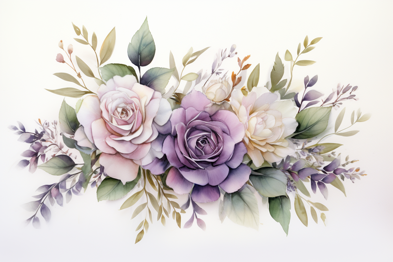 Kit Graphique #384789 Watercolour Bouquets Divers Modles Web - Logo template Preview