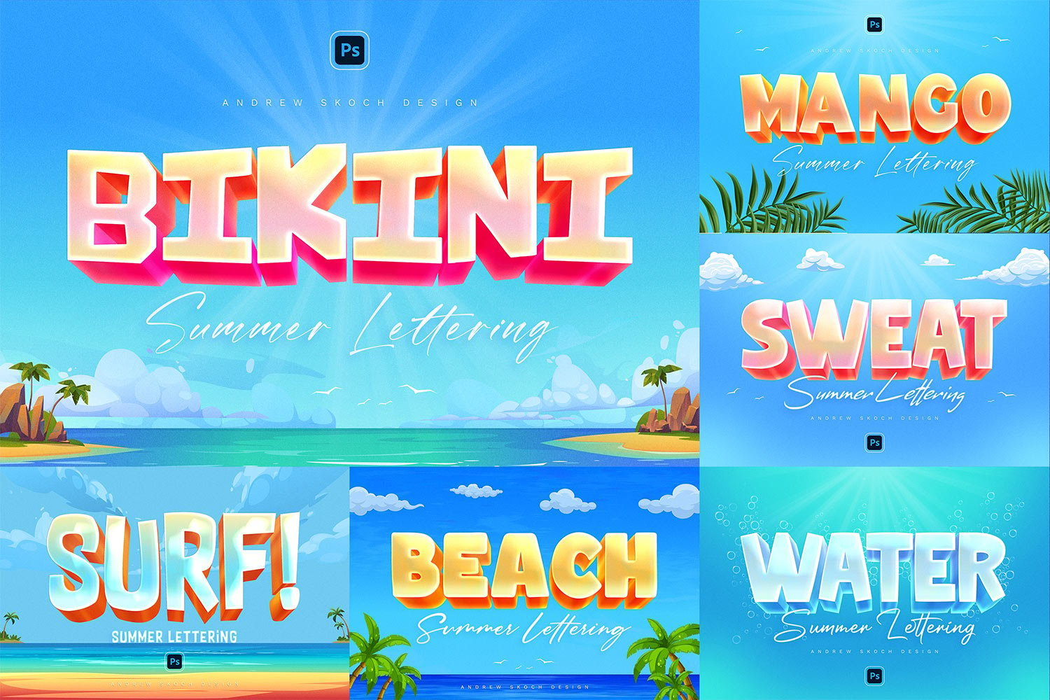 Kit Graphique #384869 Summer Text Divers Modles Web - Logo template Preview