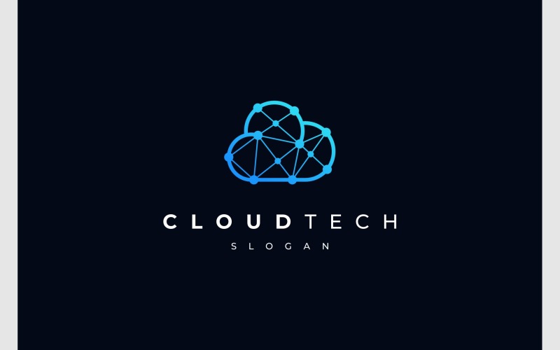 Cloud Connection Technology Logo Logo Template