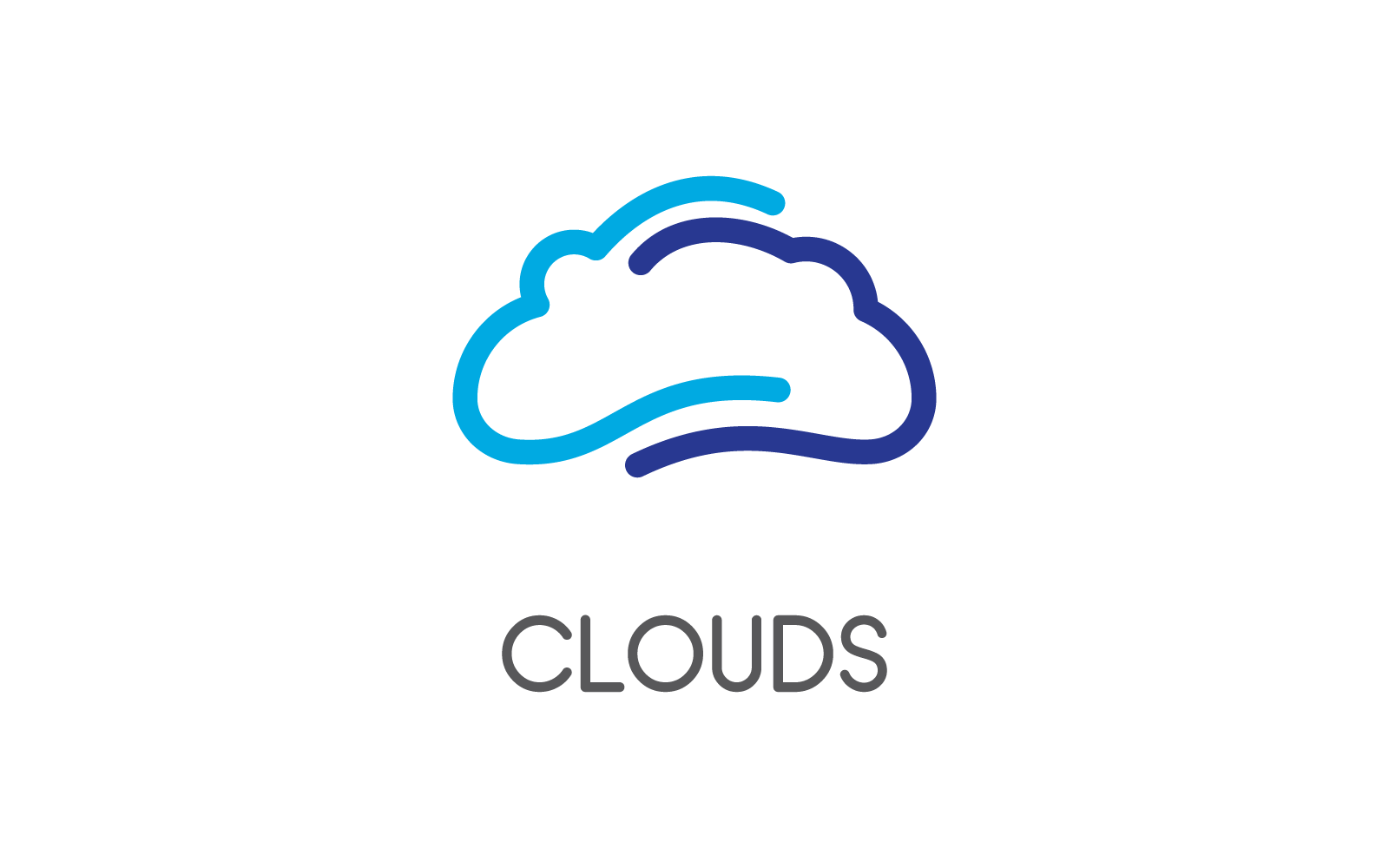 Cloud illustration logo icon vector design template