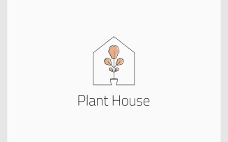 Flower Pot House Plant Logo