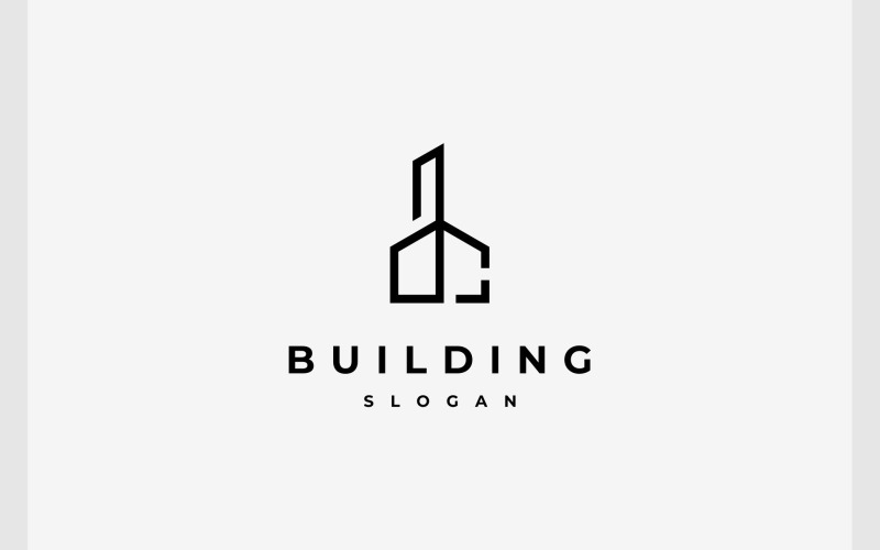 Letter DC Home Apartment House Logo Logo Template