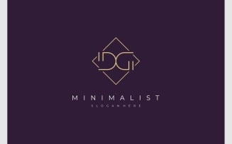 Letter DG Minimalist Elegant Logo