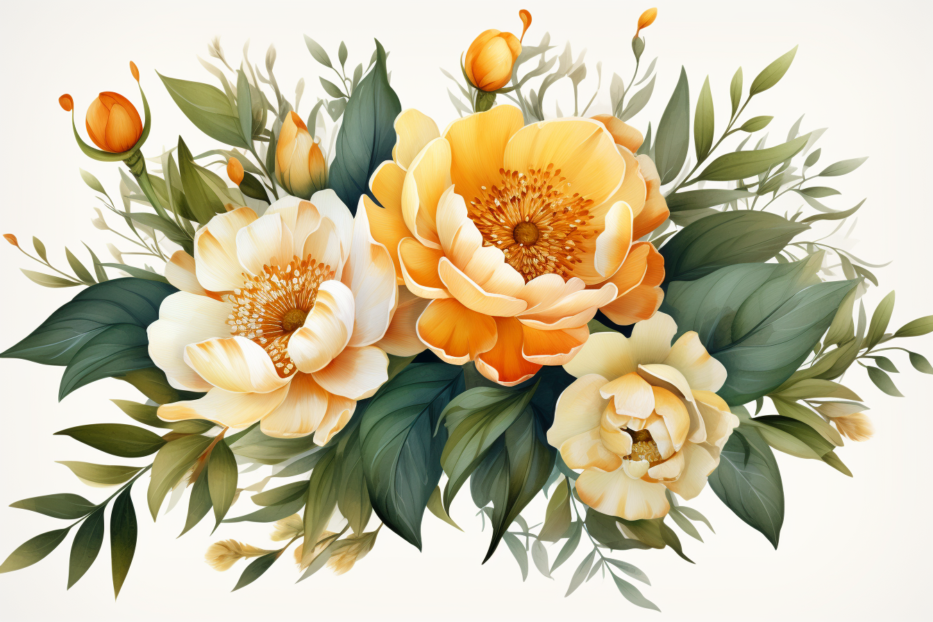 Kit Graphique #384971 Watercolour Bouquets Divers Modles Web - Logo template Preview
