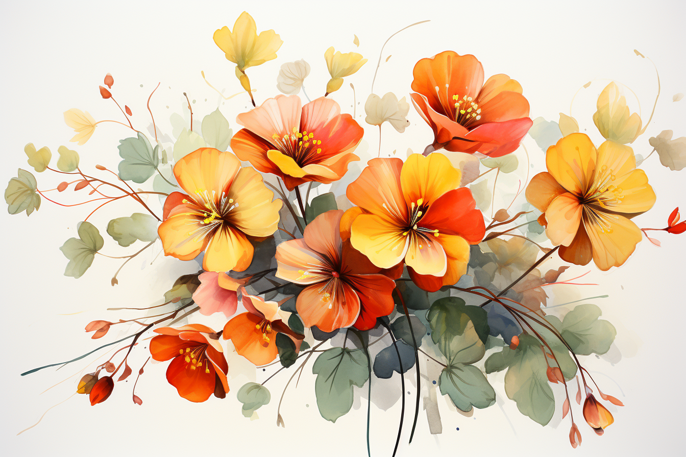 Kit Graphique #384984 Watercolour Bouquets Divers Modles Web - Logo template Preview