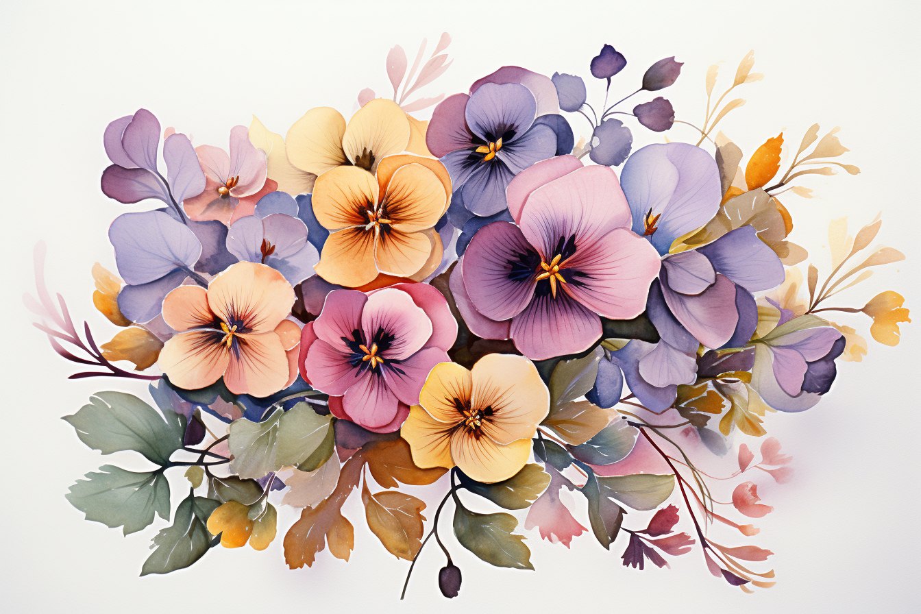 Kit Graphique #384995 Watercolour Bouquets Divers Modles Web - Logo template Preview