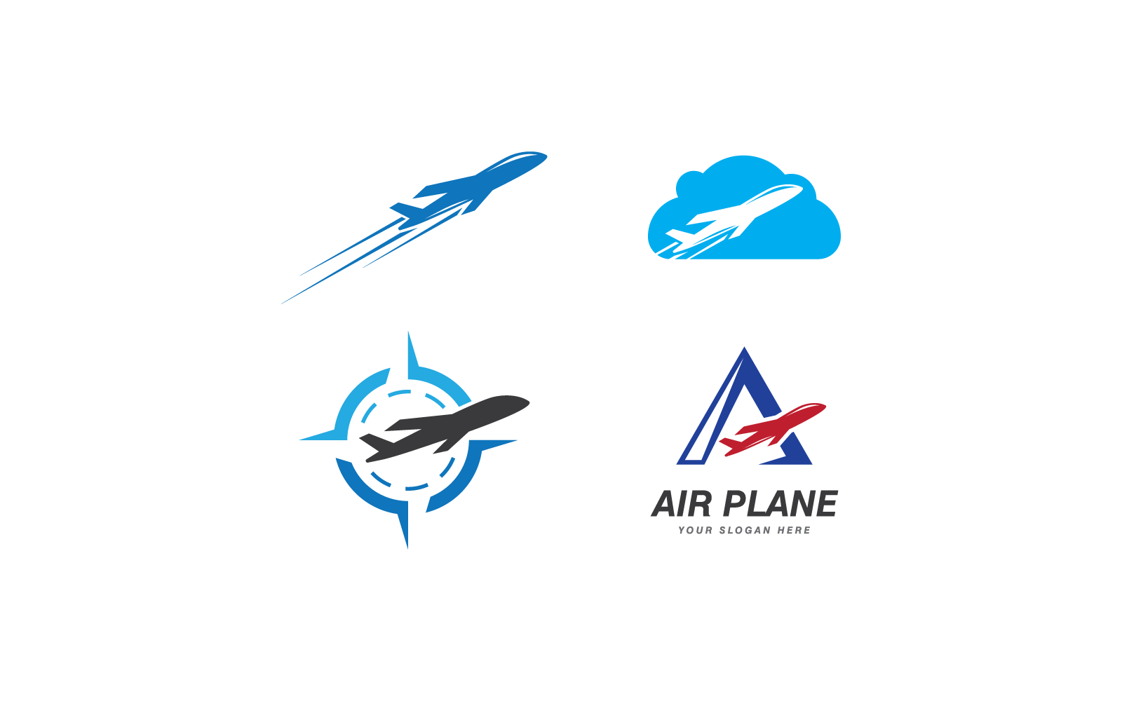 Air Plane logo vector template illustration
