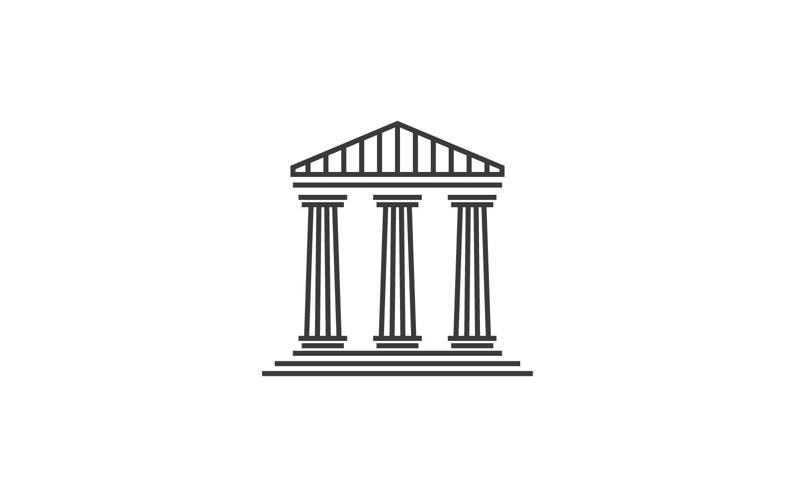 Column pillar illustration Logo icon vector template