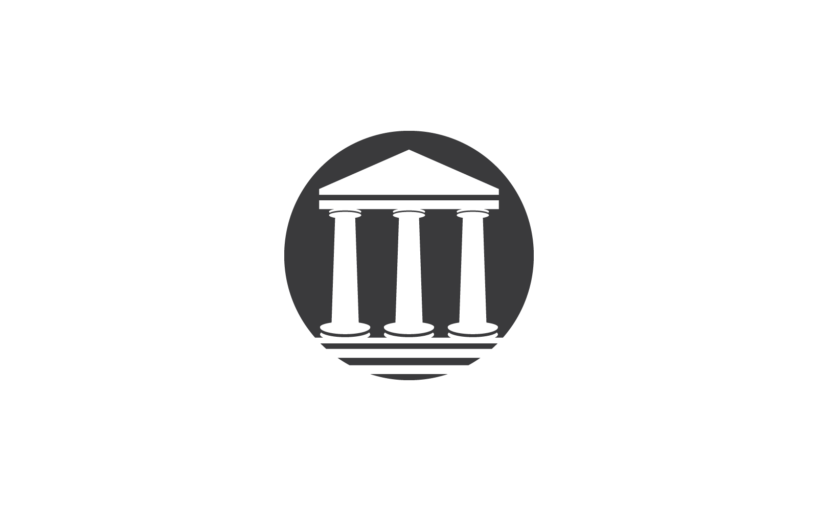 Column pillar illustration  vector logo template