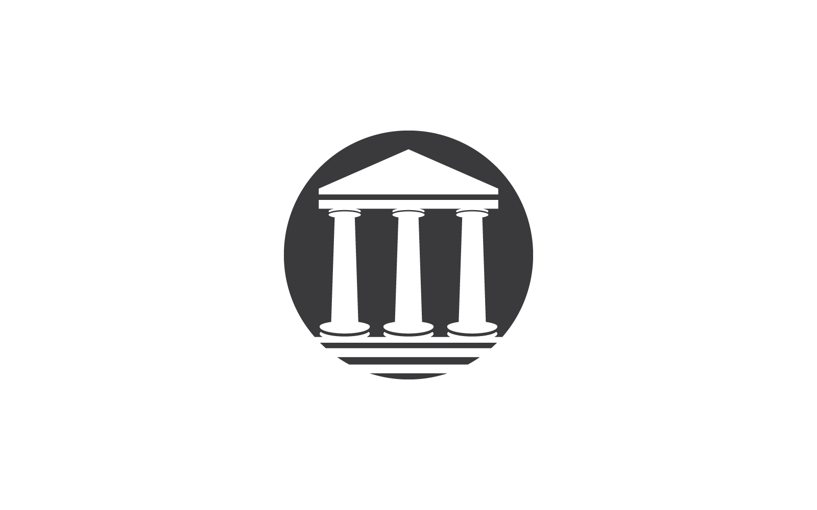 Column pillar illustration vector logo template
