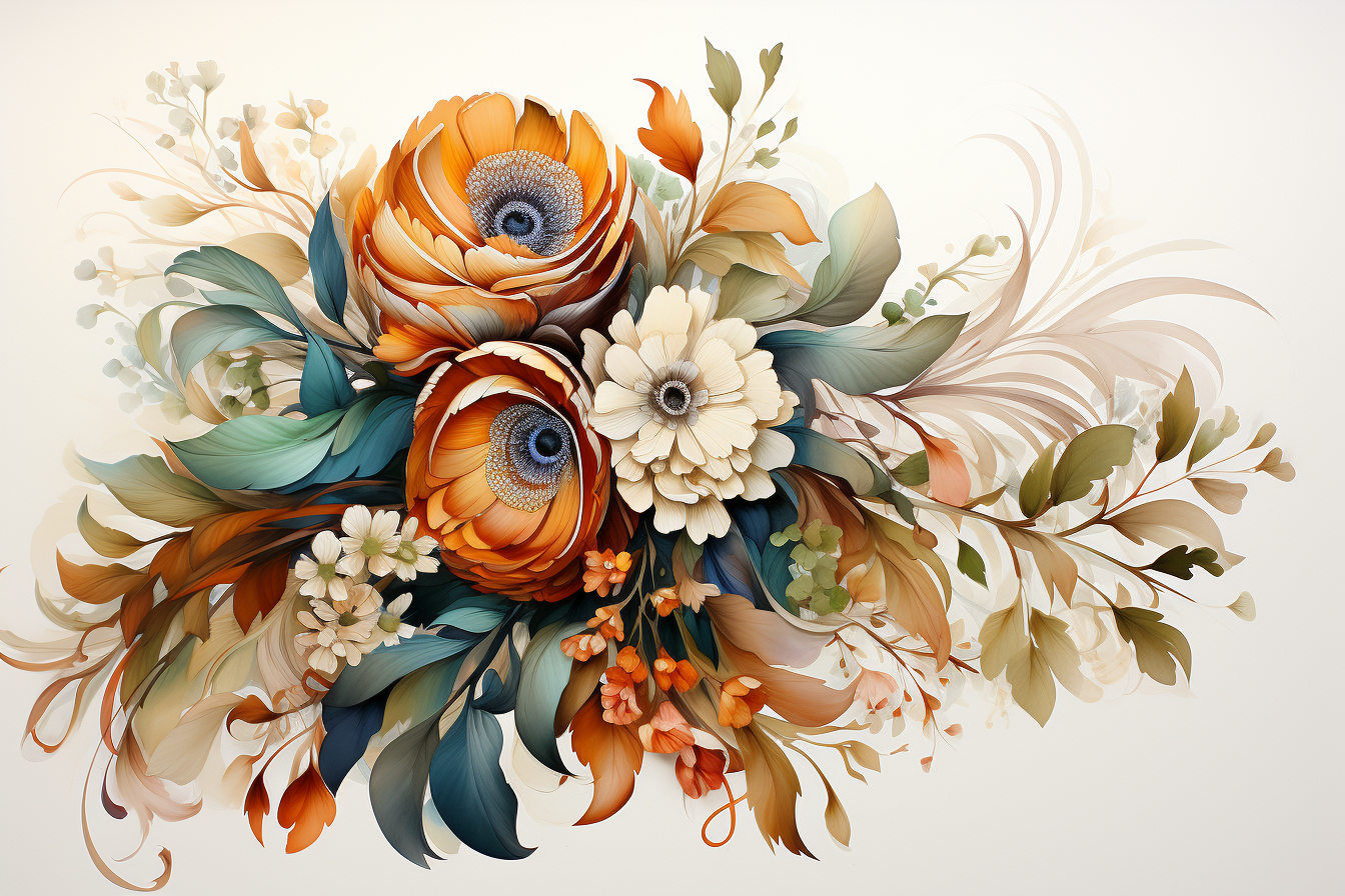 Kit Graphique #385007 Watercolour Bouquets Divers Modles Web - Logo template Preview