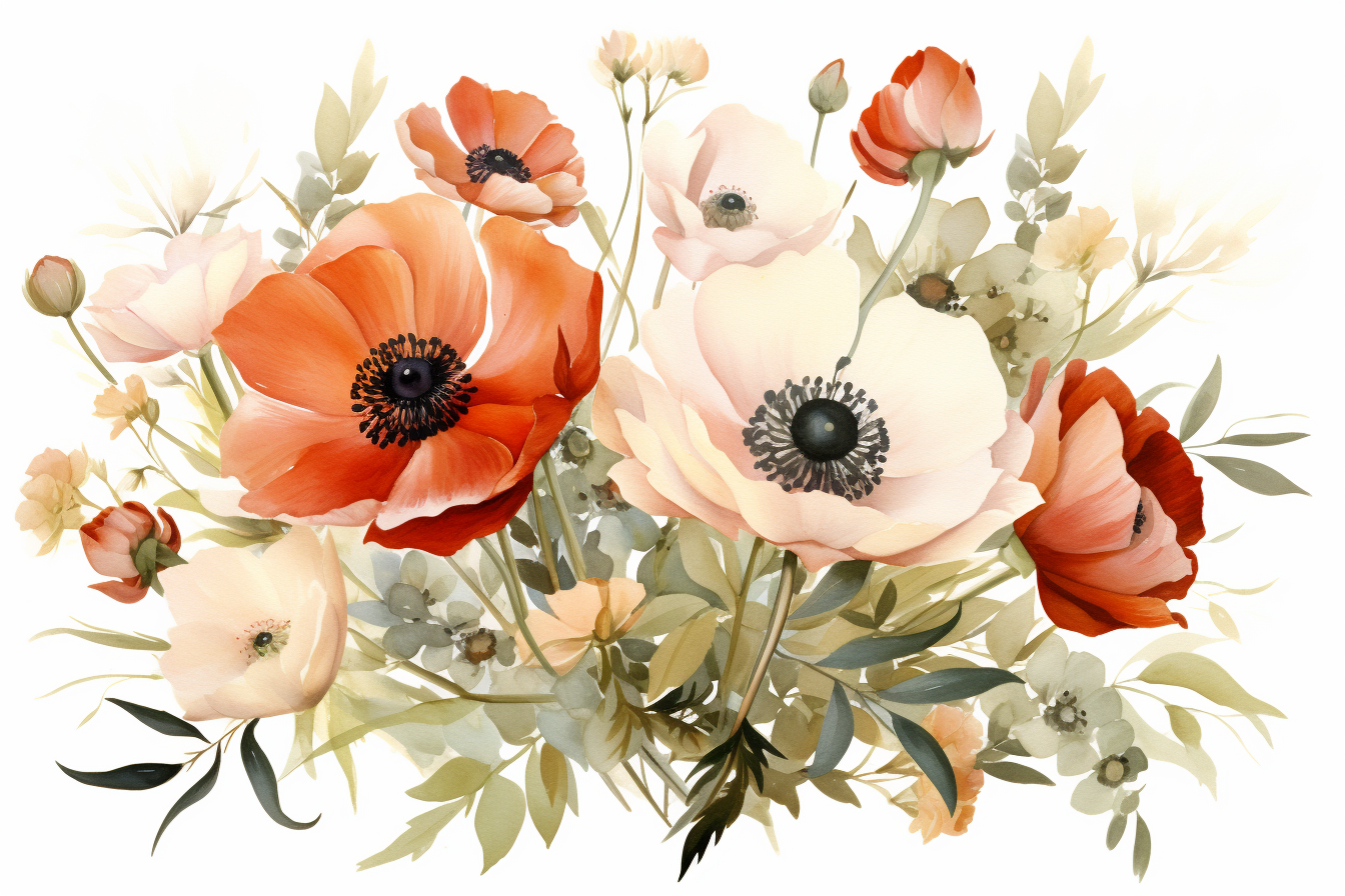Kit Graphique #385024 Watercolour Bouquets Divers Modles Web - Logo template Preview