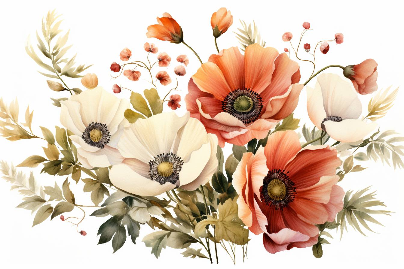 Kit Graphique #385026 Watercolour Bouquets Divers Modles Web - Logo template Preview