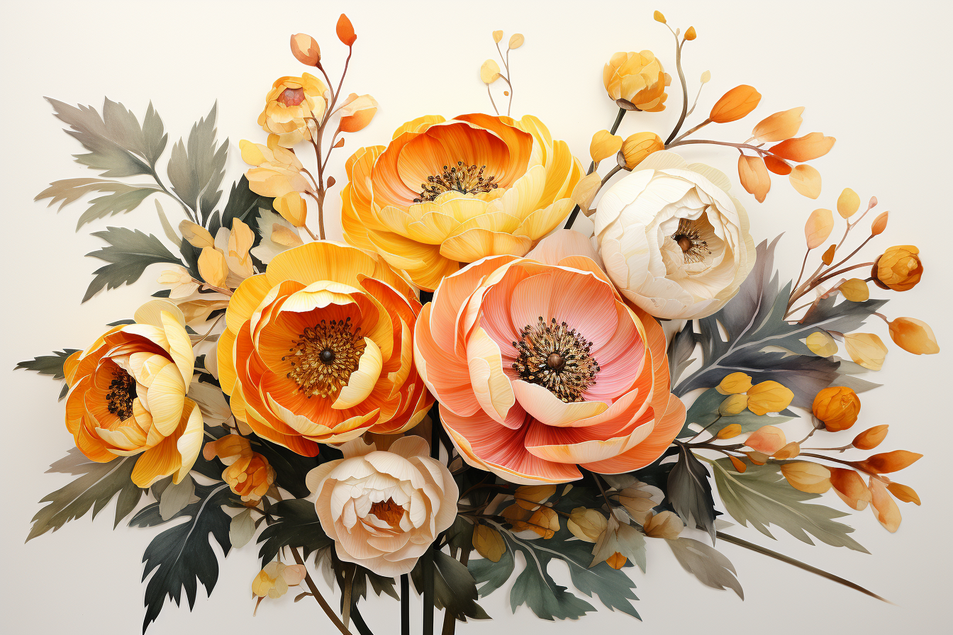 Kit Graphique #385036 Watercolour Bouquets Divers Modles Web - Logo template Preview