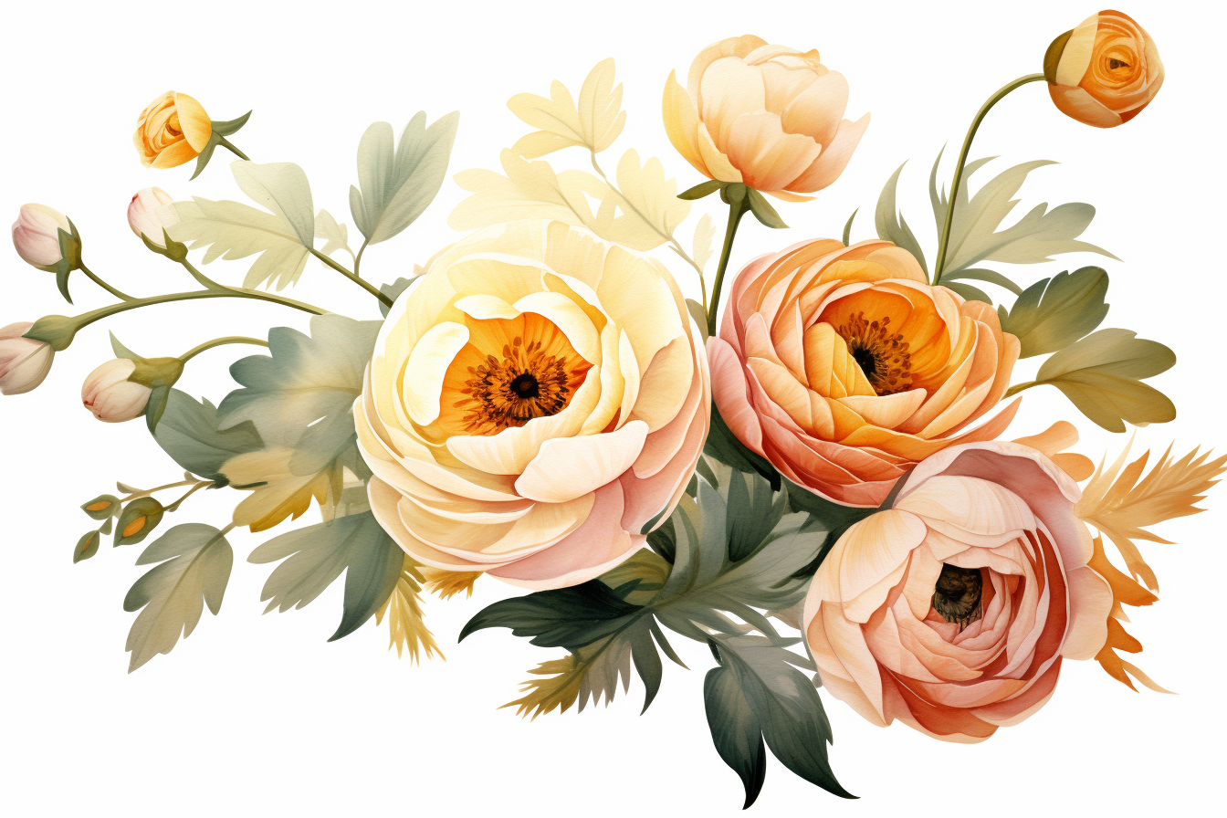 Kit Graphique #385039 Watercolour Bouquets Divers Modles Web - Logo template Preview